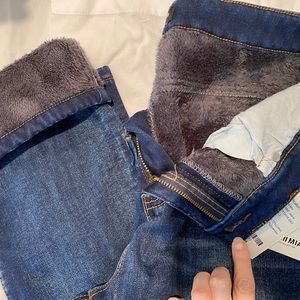 Fleece Lined Jeans! Crazy Cozy! 34 x 30
